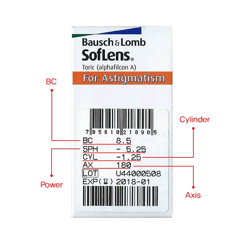 바슈롬 소프렌즈 66 난시렌즈 (토릭) (6개 들이) - 이미지 2